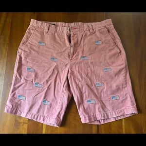 Orvis Red American Flag Shorts Mens Size 34 4th Of July Patriotic USA Cotton